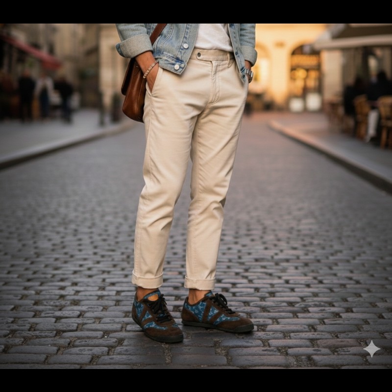 【LV👜全品項限時降價‼️】㊣✨Louis Vuitton✨**尺寸：9**路易威登 LV 老花 牛仔 麂皮 刺繡 德訓鞋 休閒鞋/二手鞋/二手精品/保證正品🌳二手樹屋🌳-44