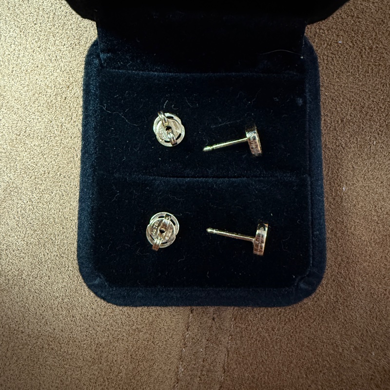 GUCCI INTERLOCKING STUD EARRINGS-8