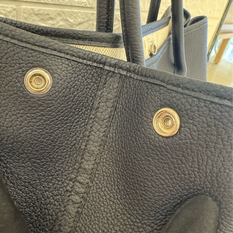 Hermes深藍色銀扣GP 36-9