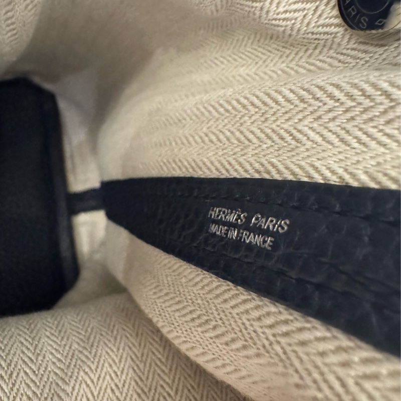 Hermes深藍色銀扣GP 36-10