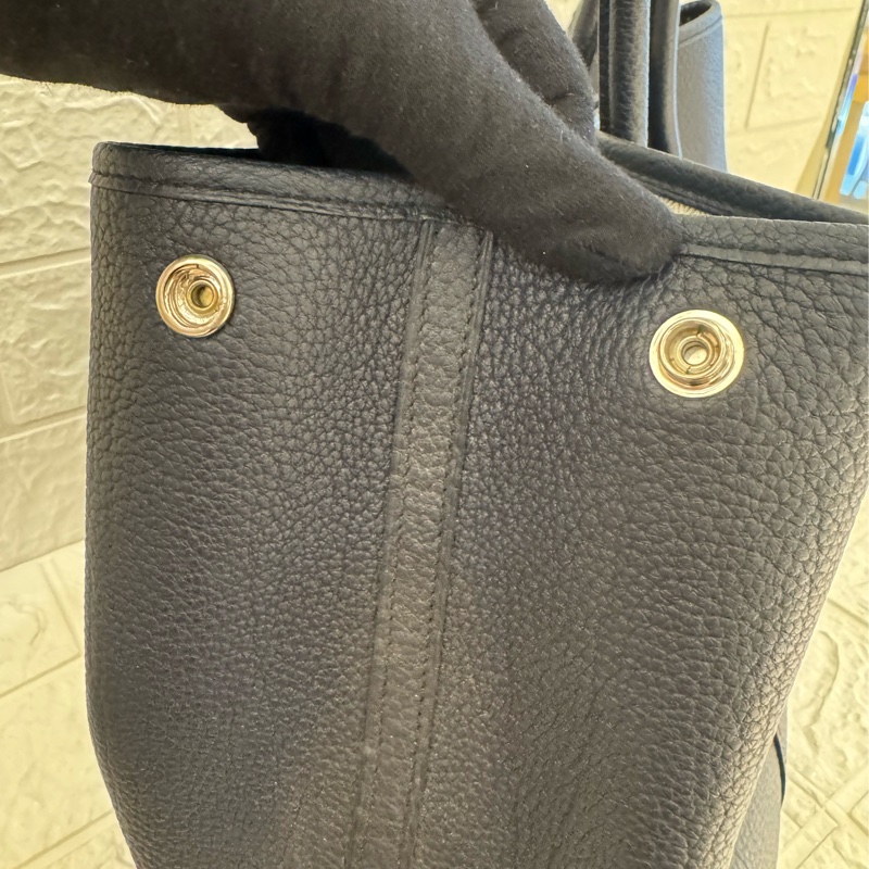 Hermes深藍色銀扣GP 36-11