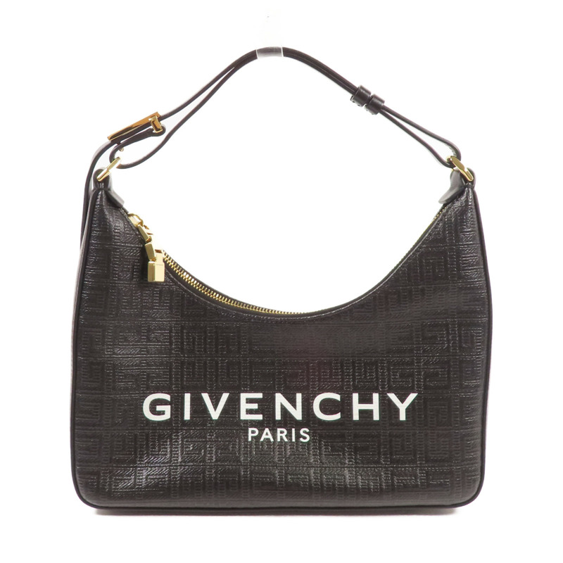 GIVENCHY 牛皮皮革Small Moon Cut Out Bag金扣肩背袋-0