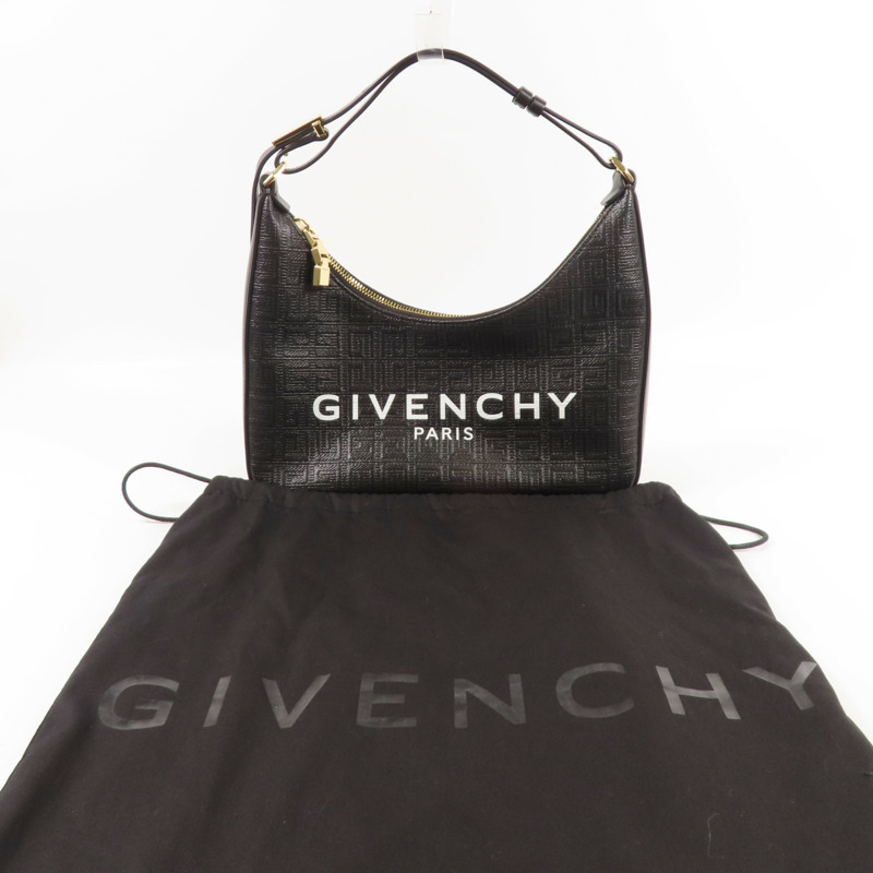 GIVENCHY 牛皮皮革Small Moon Cut Out Bag金扣肩背袋-14