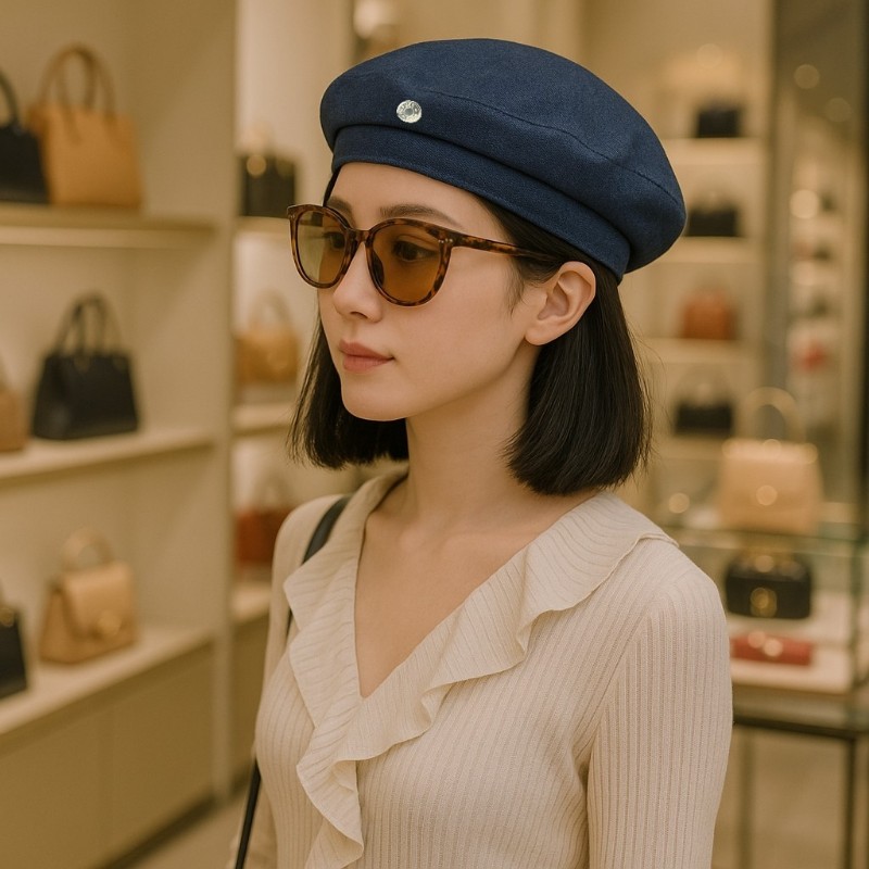 Herme's Beret
深藍丹寧牛仔貝雷帽-12