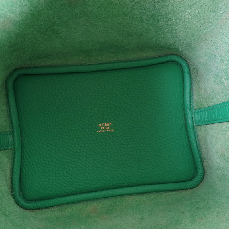 HERMES Clemence皮革Picotin PM Tote Bag金扣手挽袋-4