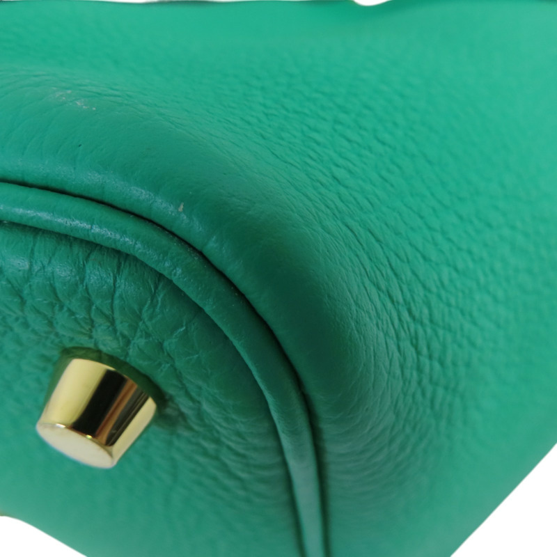 HERMES Clemence皮革Picotin PM Tote Bag金扣手挽袋-11
