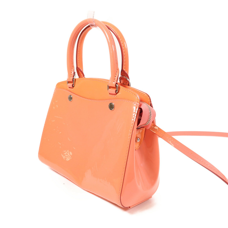 LOUIS VUITTON Monogram Vernis Shoulder Bag銀扣手挽肩背兩用袋-2