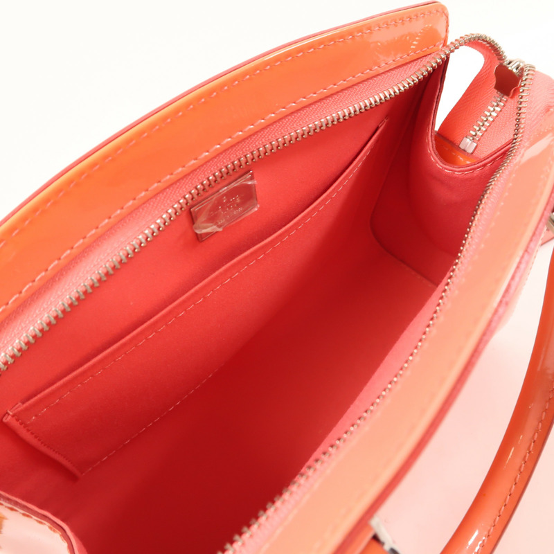 LOUIS VUITTON Monogram Vernis Shoulder Bag銀扣手挽肩背兩用袋-4