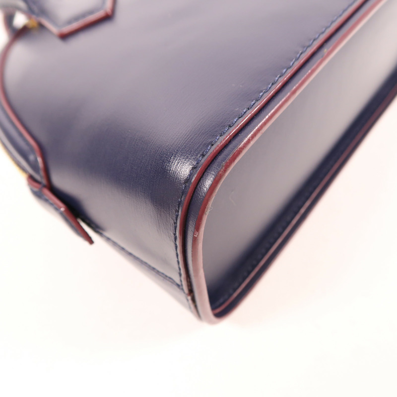 MCM 牛皮皮革2 Way Shoulder金扣手挽肩背兩用袋-12