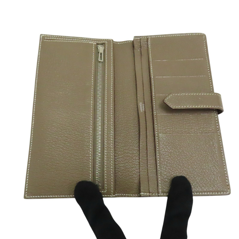大象灰 Mysore 羊皮 雙折 Bearn Wallet 長夾-4