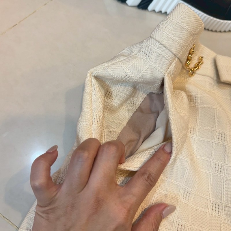 GUCCI 米白色西裝短褲38號-6