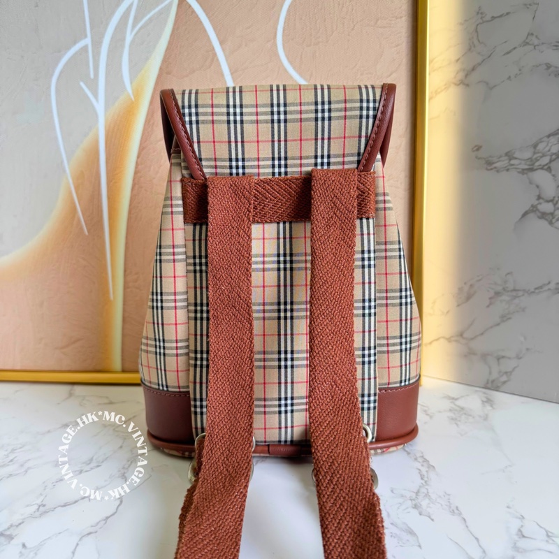 Burberrys Vintage Mini Backpack 中古 經典格仔 迷你 背包-2