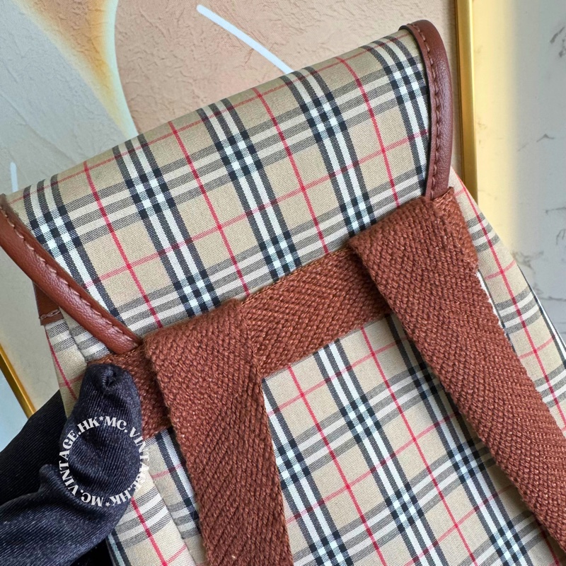 Burberrys Vintage Mini Backpack 中古 經典格仔 迷你 背包-5