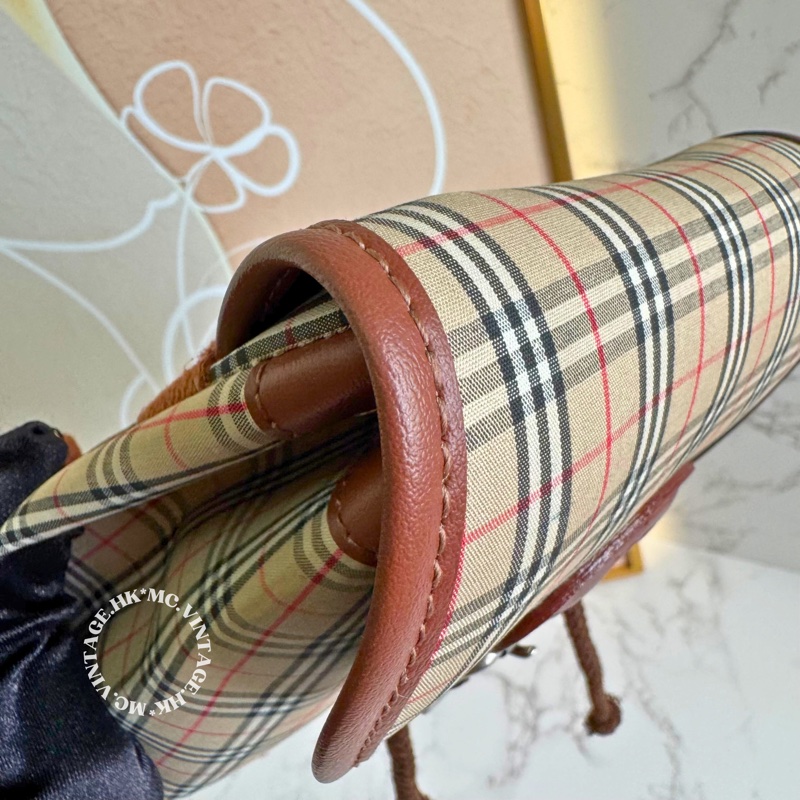 Burberrys Vintage Mini Backpack 中古 經典格仔 迷你 背包-11