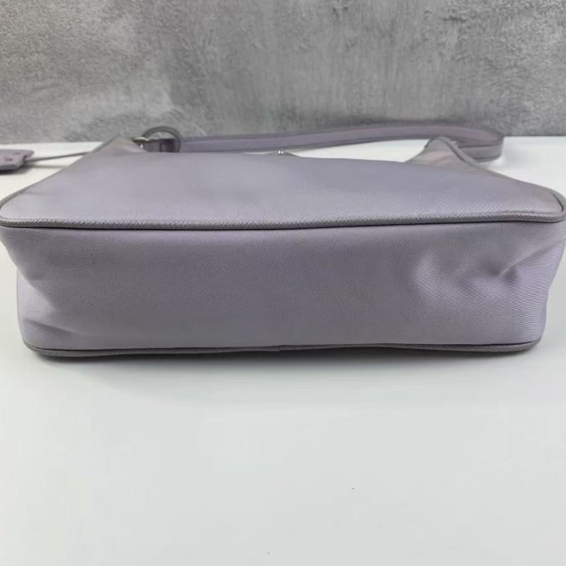PRADA Hobo 腋下包灰藍色 22 x 6 x 17 99新 配件塵袋-6