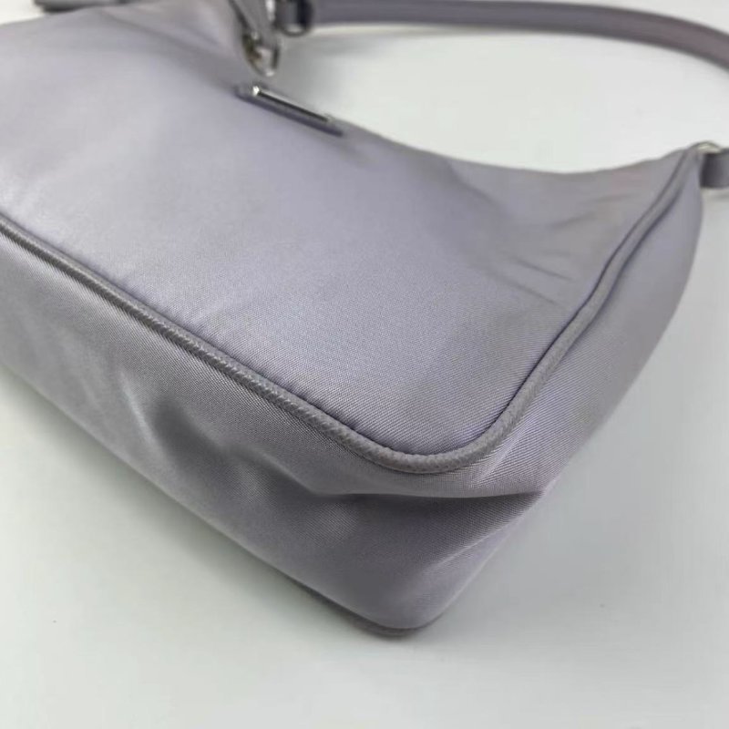 PRADA Hobo 腋下包灰藍色 22 x 6 x 17 99新 配件塵袋-7