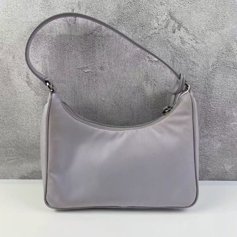 PRADA Hobo 腋下包灰藍色 22 x 6 x 17 99新 配件塵袋-9
