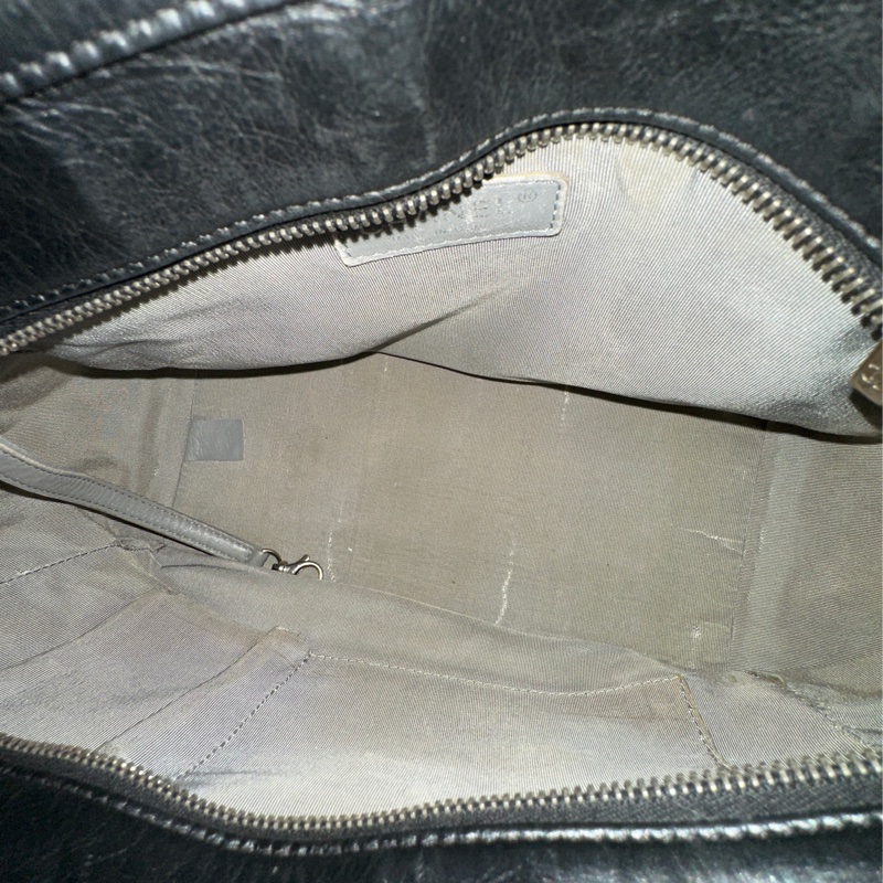 Chanel黑銀全牛皮大logo肩背托特包 98新閒置✨耐用耐看收藏品🔥-23