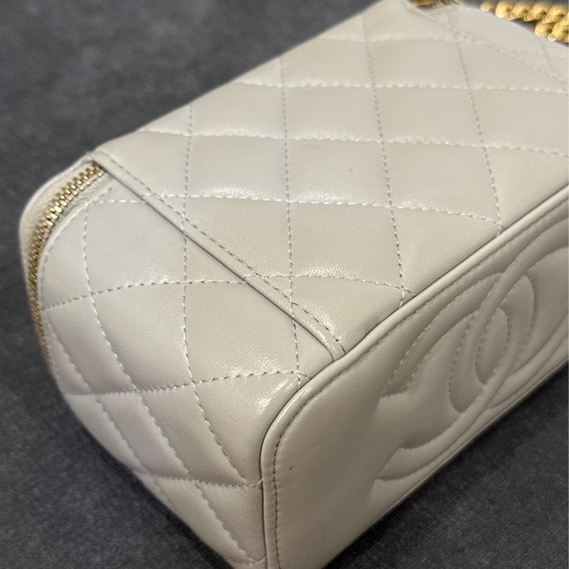 #vic限定25w入手 #全配閒置帶膜 香奈兒寶石鏈灰金盒子斜挎包 已絕版買不到🔥-14