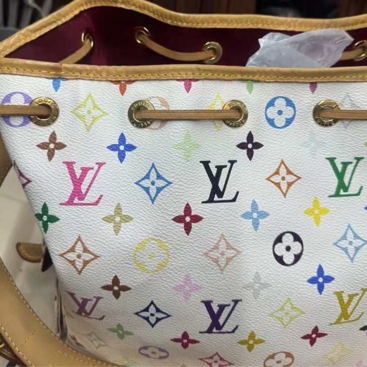 LV🤍白三彩水桶 很新-3