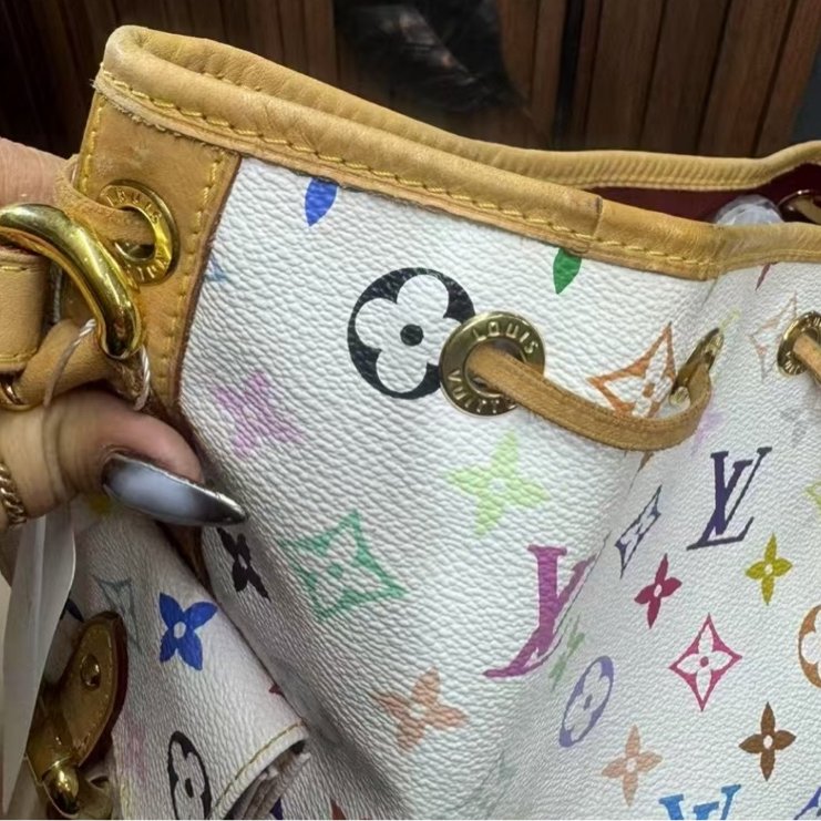 LV🤍白三彩水桶 很新-5