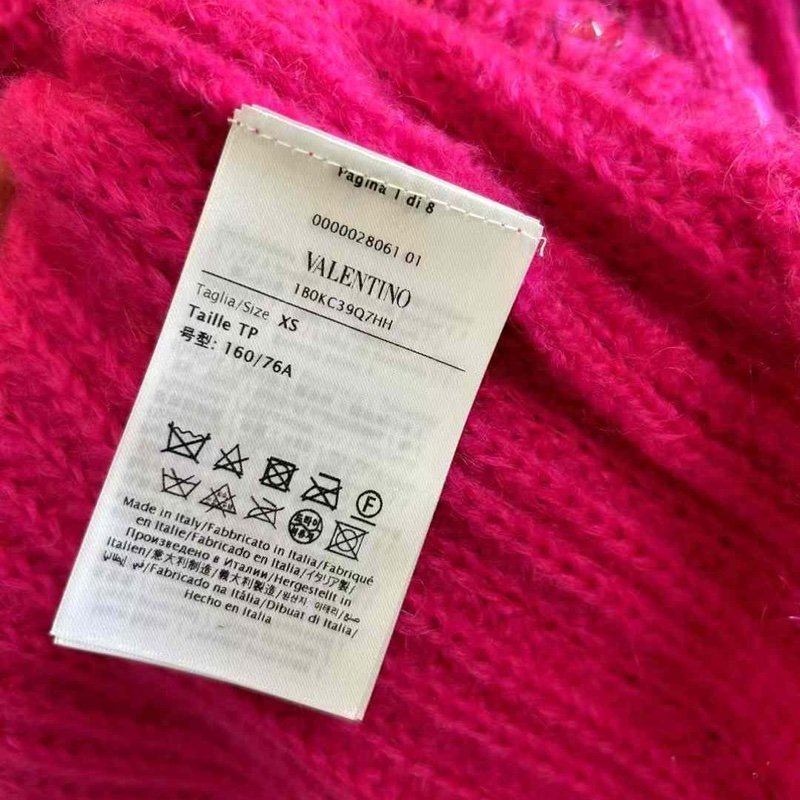 Valentino♥️套裝 xs偏大 非常寬鬆 秀款很重工 羊毛面料 幾乎全新 原價一套40萬左右-7