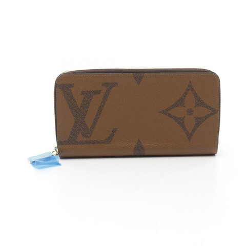 LOUIS VUITTON Zippy 長皮夾皮夾 M69353 Monogram Giant Reverse 帆布棕色