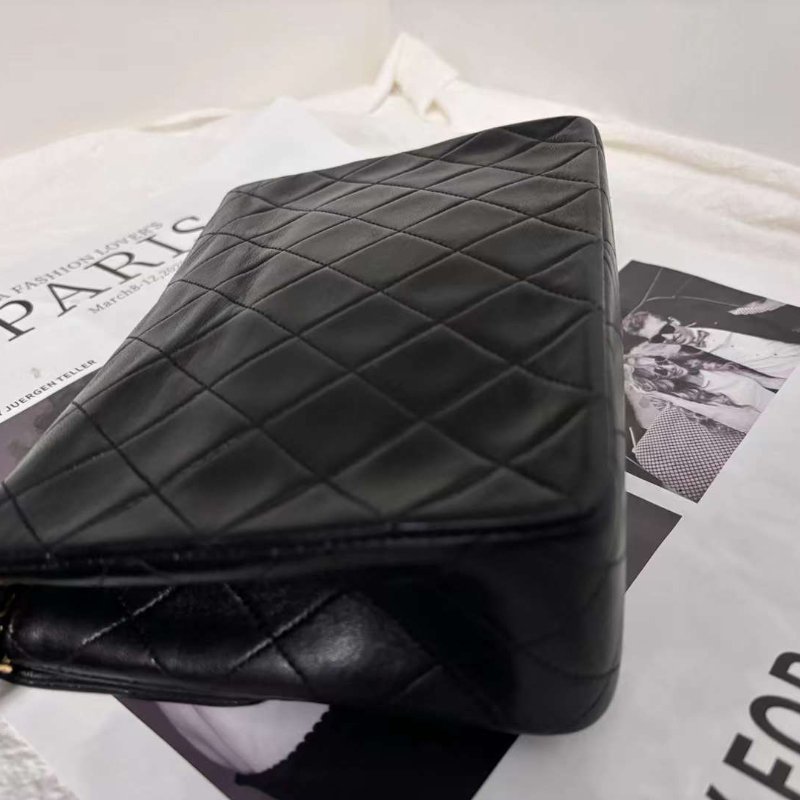 Chanel💗羊皮方胖子 20cm 卡標塵袋齊全 經典款值得擁有-5