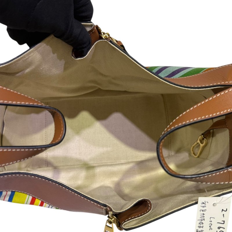 【美收精品】 LOEWE 彩色帆布肩背包 2-765-14