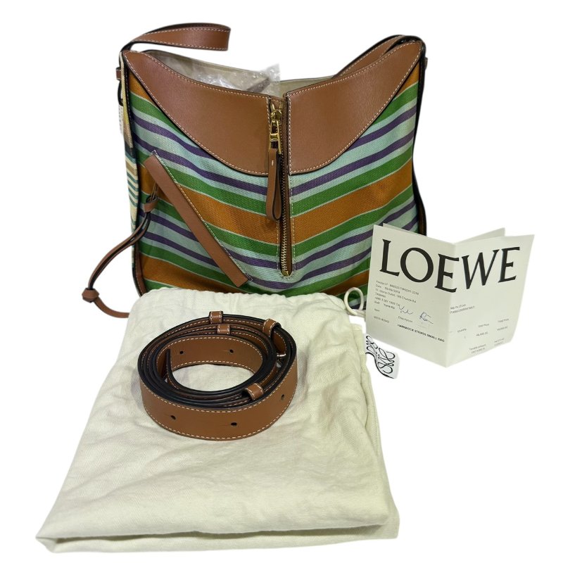 【美收精品】 LOEWE 彩色帆布肩背包 2-765-16