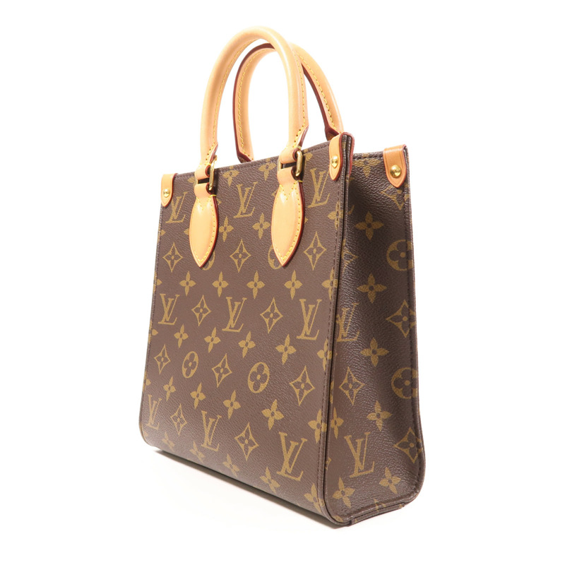 LOUIS VUITTON Monogram Sac Plat BB金扣手挽肩背兩用袋-2