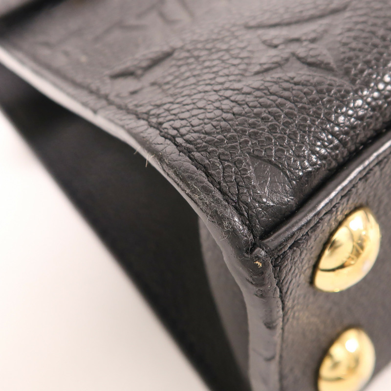 LOUIS VUITTON Monogram Empreinte Pont Neuf Mini金扣手挽肩背兩用袋-9