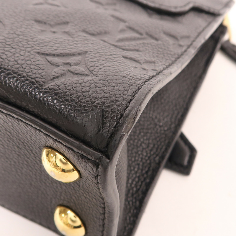 LOUIS VUITTON Monogram Empreinte Pont Neuf Mini金扣手挽肩背兩用袋-10