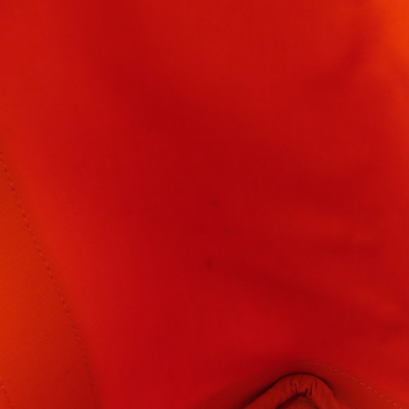 HERMES 帆布Garden Party銀扣手挽袋Orange-12