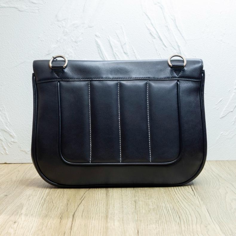 HERMES(愛馬仕) Berline 28 89黑色 銀扣-2