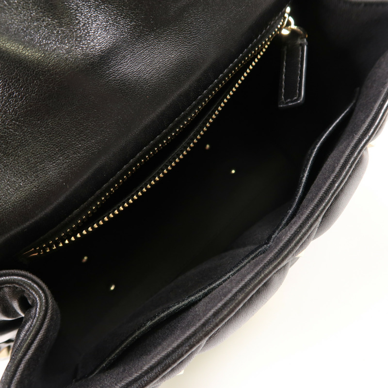 Valentino 牛皮皮革Rockstud Top Handle金扣手挽肩背兩用袋-4