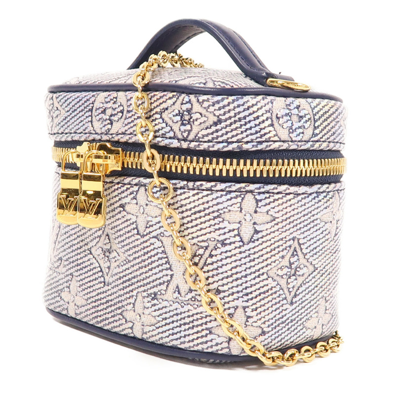 LOUIS VUITTON Monogram Coated Micro Vanity金扣手挽肩背兩用袋-2