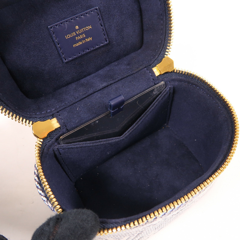 LOUIS VUITTON Monogram Coated Micro Vanity金扣手挽肩背兩用袋-4