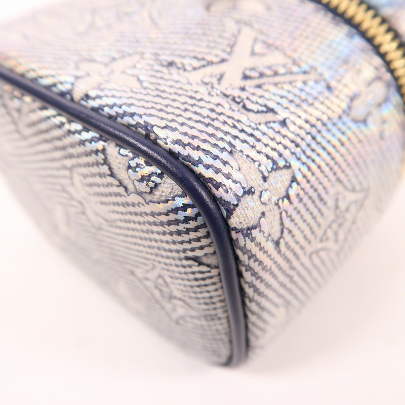LOUIS VUITTON Monogram Coated Micro Vanity金扣手挽肩背兩用袋-8