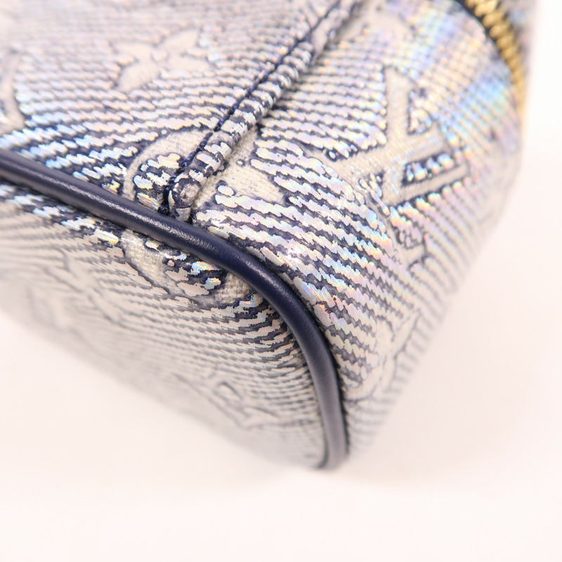 LOUIS VUITTON Monogram Coated Micro Vanity金扣手挽肩背兩用袋-10