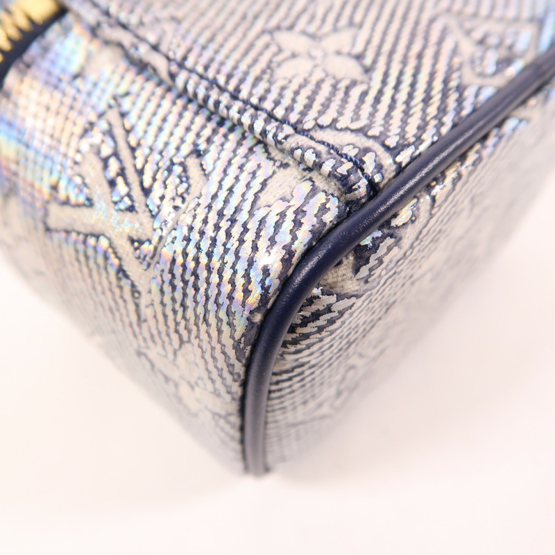 LOUIS VUITTON Monogram Coated Micro Vanity金扣手挽肩背兩用袋-11