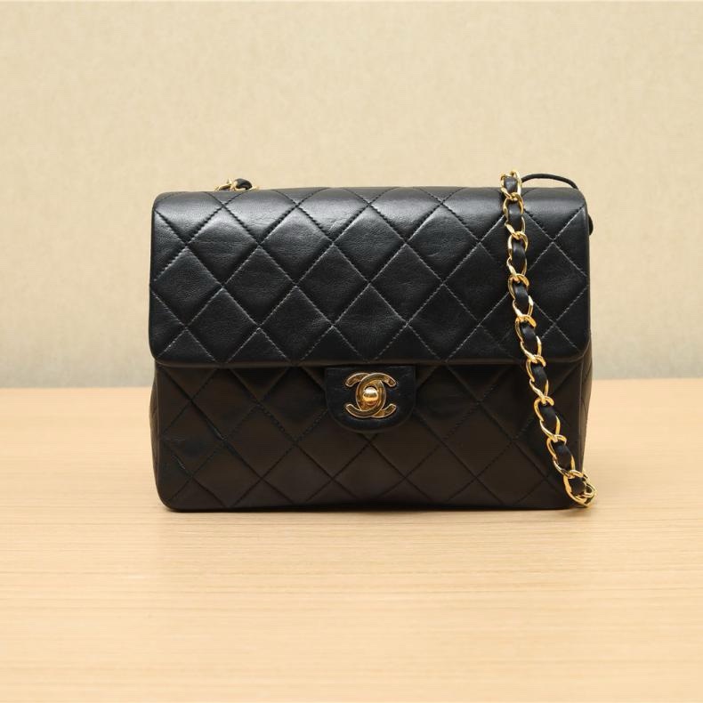 CHANEL(香奈兒) 中古 黑金羊方胖子20 黑色 黑色 2開-0
