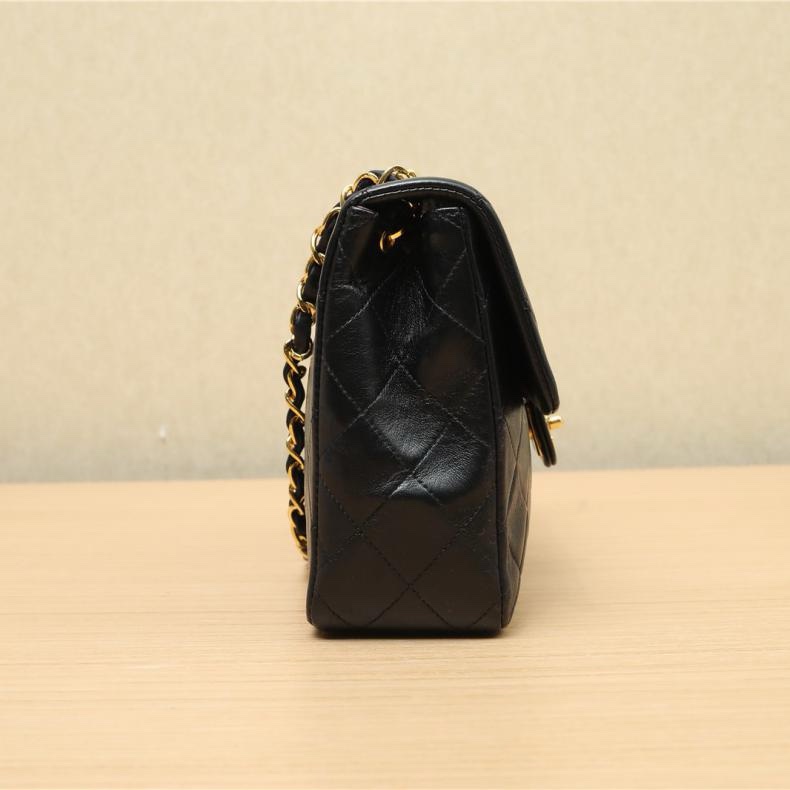 CHANEL(香奈兒) 中古 黑金羊方胖子20 黑色 黑色 2開-1