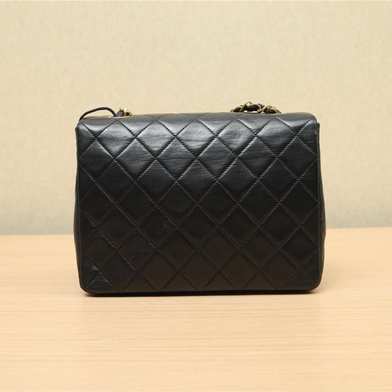 CHANEL(香奈兒) 中古 黑金羊方胖子20 黑色 黑色 2開-2