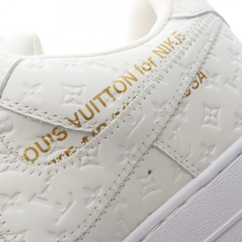 LOUIS VUITTON LOUIS VUITTON × Nike Air Force 1 Low by Virgil Abloh 運動鞋 1A9V86 皮革 白色 二手 男款-7