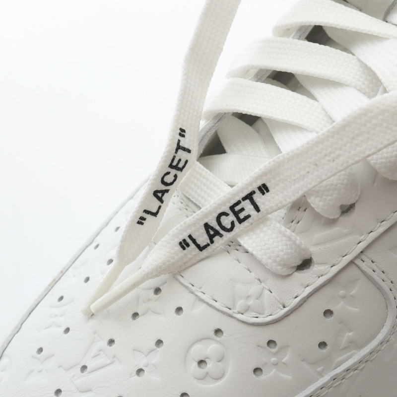 LOUIS VUITTON LOUIS VUITTON × Nike Air Force 1 Low by Virgil Abloh 運動鞋 1A9V86 皮革 白色 二手 男款-9