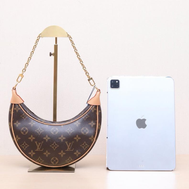 LOUIS VUITTON(路易威登) Loop 豌豆包 老花 PVC 金扣 晶片-2