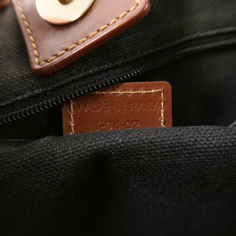 BURBERRY 塗層帆布/牛皮皮革Tote Bag銀扣手挽袋-11