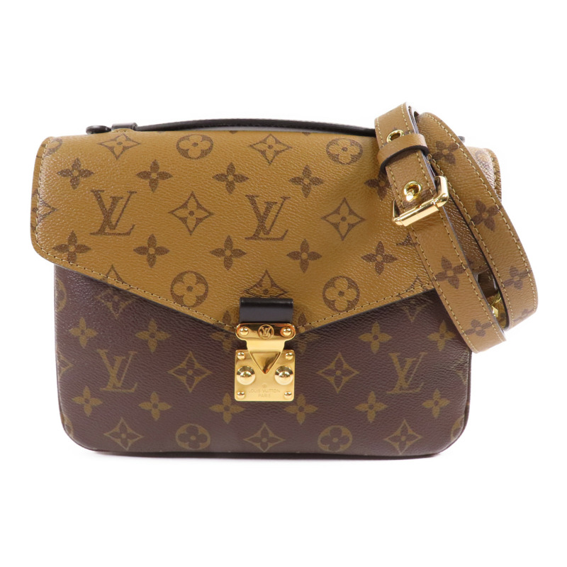LOUIS VUITTON Monogram Reverse Pochette Metis金扣手挽肩背兩用袋-0