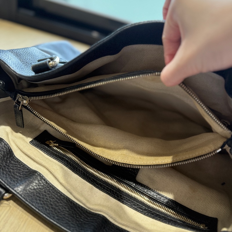 Gucci 荔枝牛皮 流蘇Soho包-9